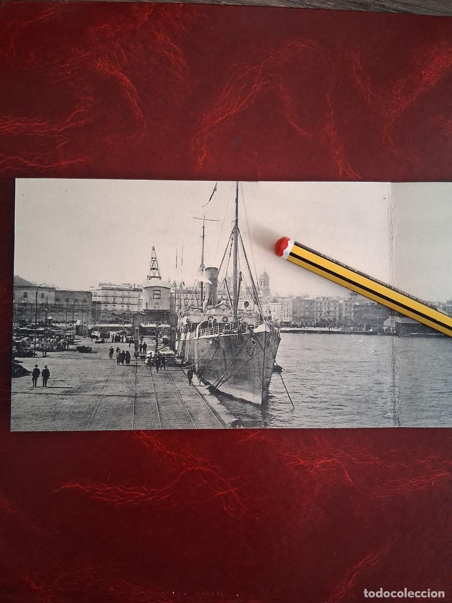 Postales: C&Aacute;DIZ, VISTA GENERAL DE LA BAH&Iacute;A. BELLOSIMA POSTAL DOBLE.