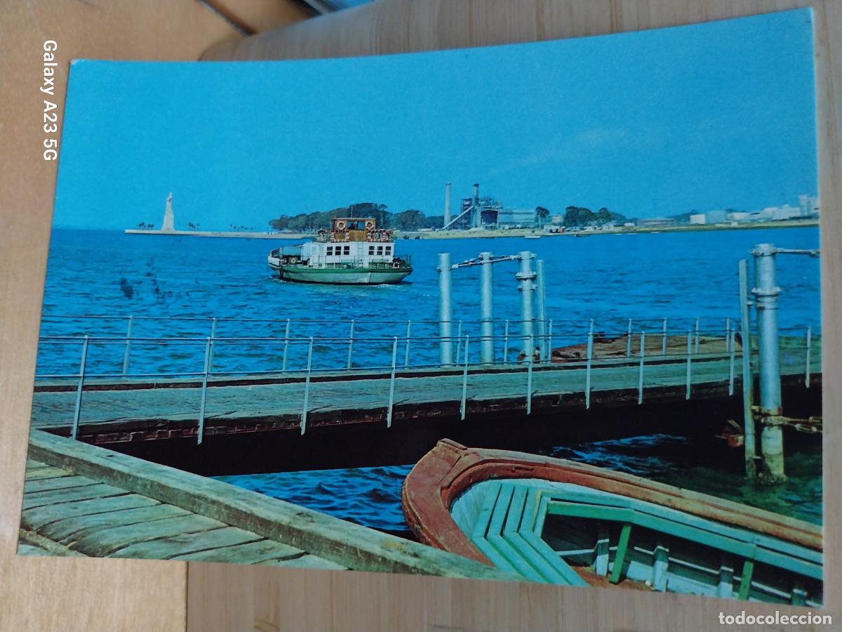 Postales: HUELVA TRANSBORDADOR DE LA RABIDA ED FITER 1012 CIRCULADA A&Ntilde;O 1973