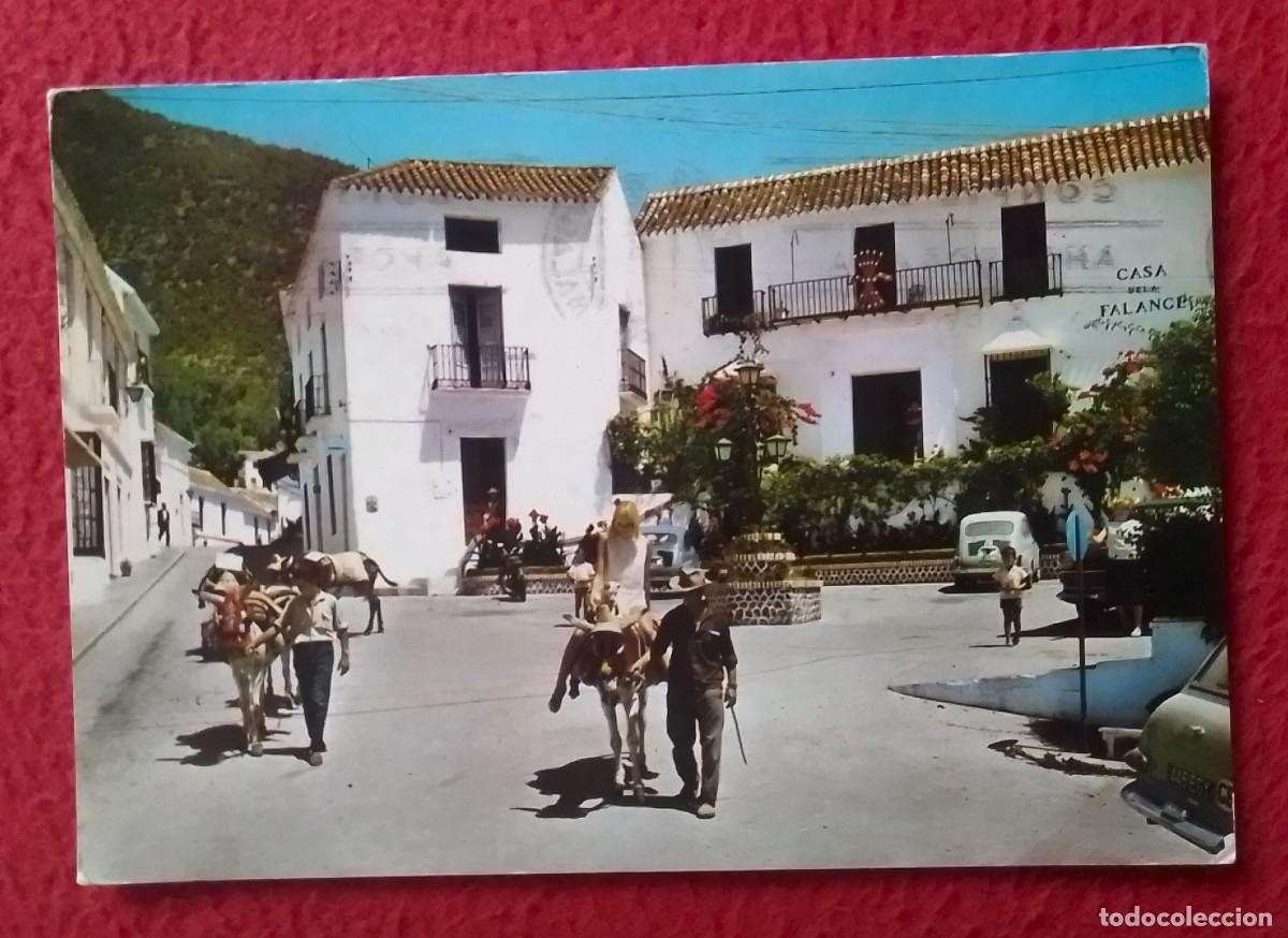 Postales: ANTIGUA POSTAL OLD POST CARD SPAIN ESPAGNE ANDALUSIA MIJAS M&Aacute;LAGA COSTA DEL SOL PLAZA T&Iacute;PICA BURROS.