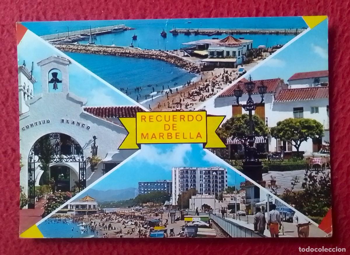 Postales: POSTAL POSTCARD SPAIN ESPAGNE ANDALUSIA RECUERDO DE MARBELLA M&Aacute;LAGA COSTA DEL SOL BELLEZAS LA CIUDAD