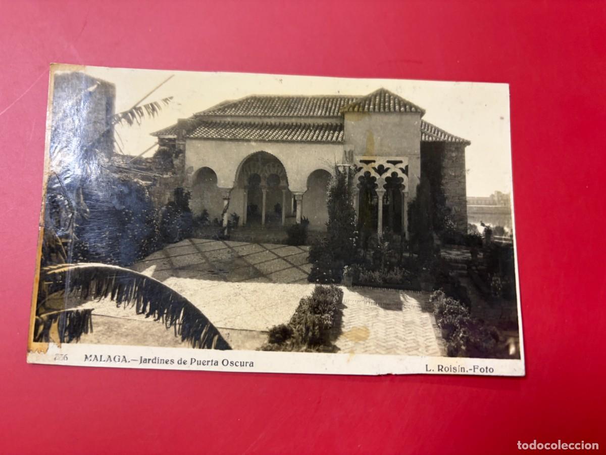 Postales: TARJETA POSTAL FOTOGR&Aacute;FICA - M&Aacute;LAGA - JARDINES DE PUERTA OSCURA - 336 - L. ROISIN FOTO