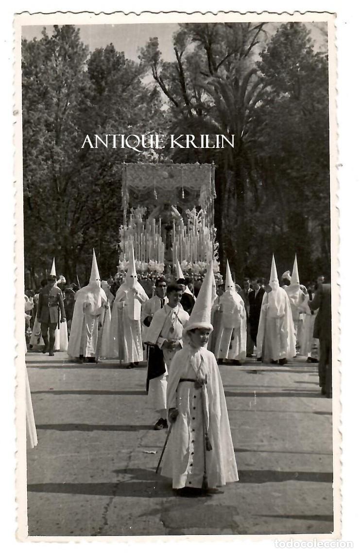 Postales: SEVILLA / SEMANA SANTA / FOTO SERRANO / FOTOGRAFICA 14 X 8.5 / SIN FRANQUEAR