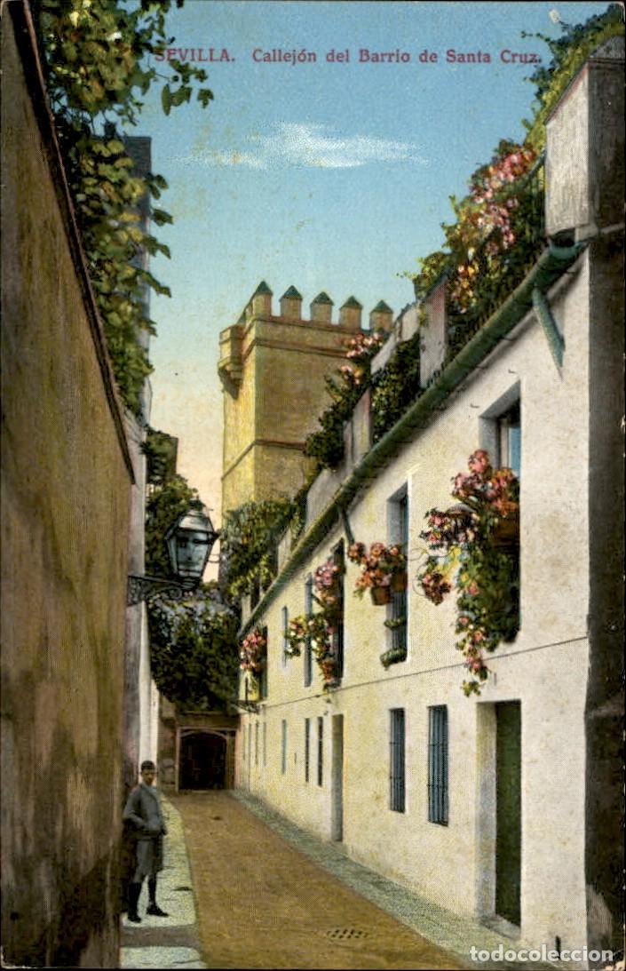 Postales: Sevilla - Callejon del Barrio de Santa Cruz