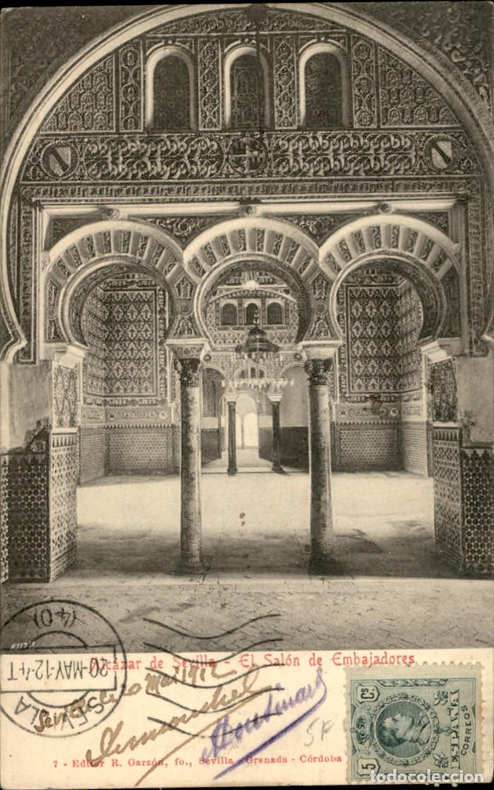 Postales: Sevilla - Alcazar - Sal&oacute;n de embajadores