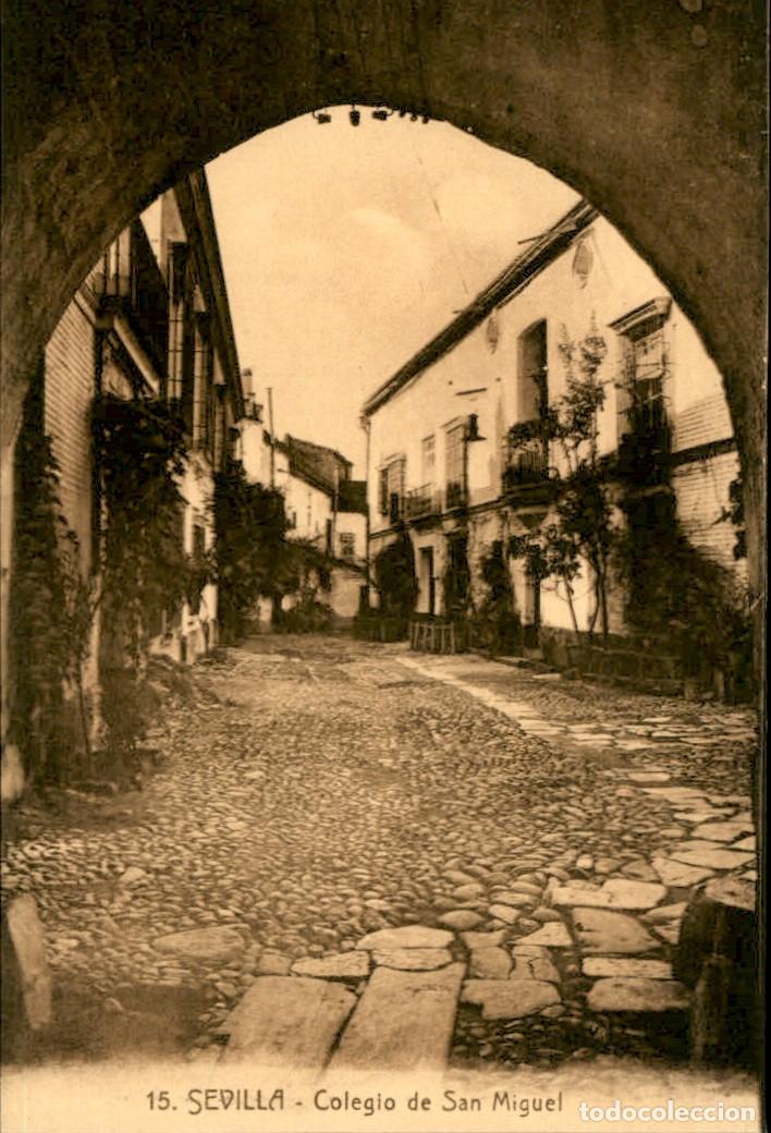 Postales: Sevilla - Colegio de San Miguel - Abelardo Linares