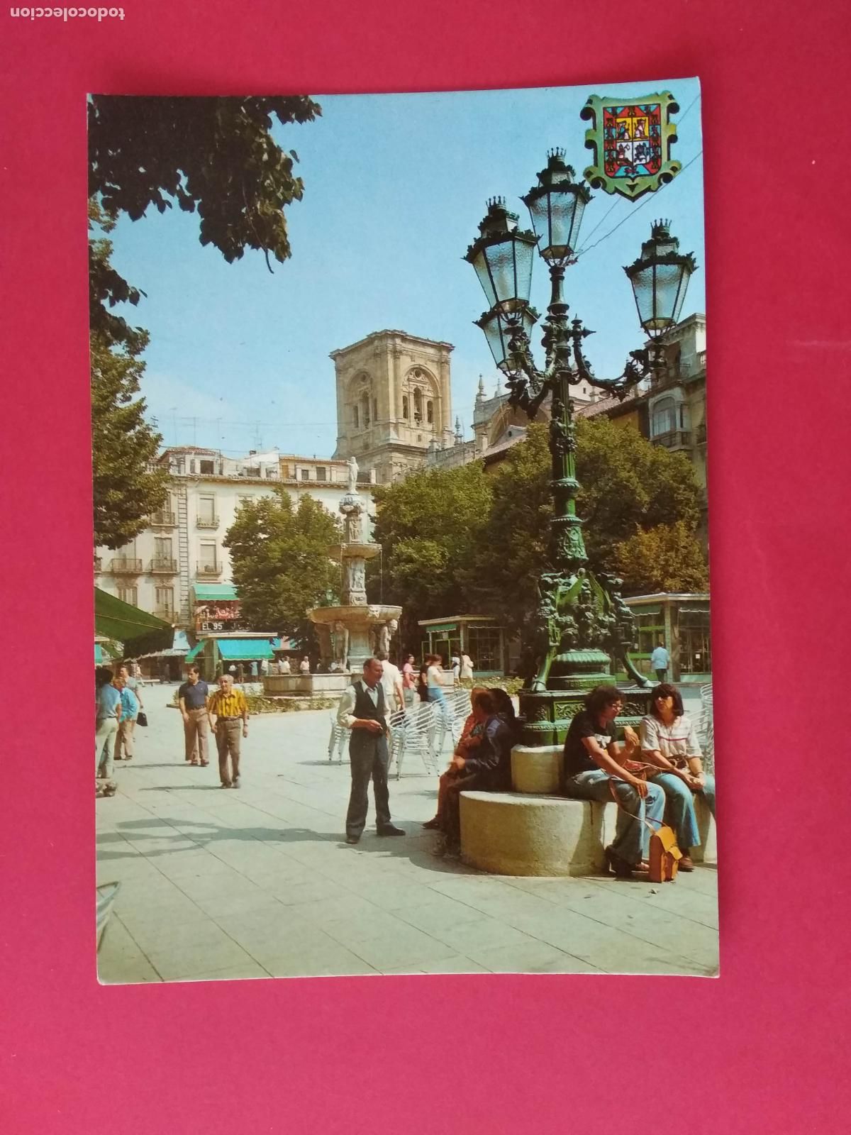 Postales: ANTIGUA TARJETA POSTAL , ANDALUCIA , GRANADA , PLAZA DE BIB RAMBLA