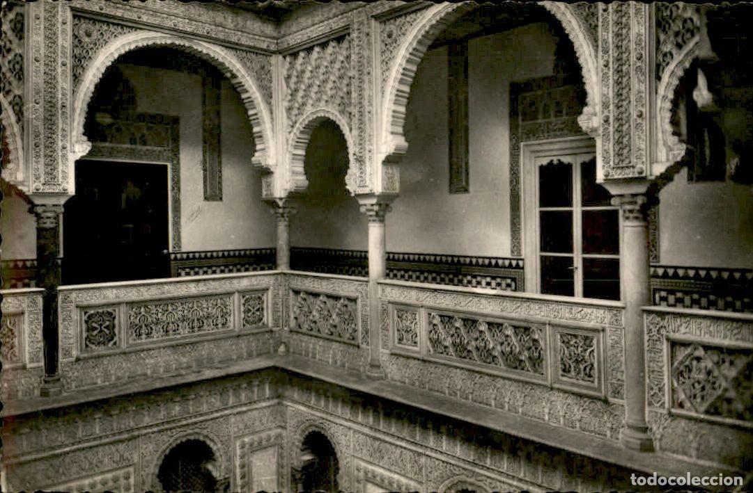 Postales: Sevilla - Reales Alcazares Patio de las mu&ntilde;ecas - Galeria