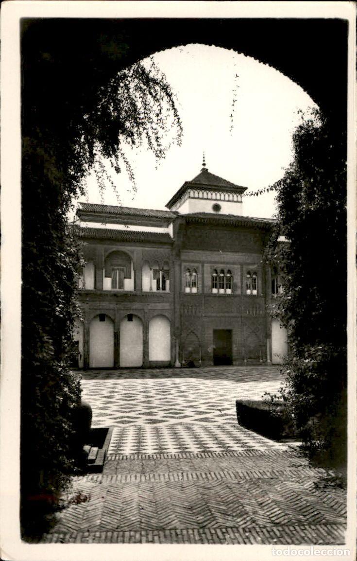 Postales: Sevilla - Reales Alcazares Patio de la monteria - Fachada principal