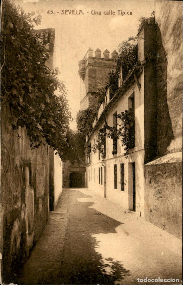 Postales: Sevilla - Una calle tipica