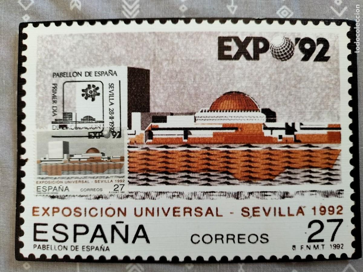 Postales: Postal Expo 92 Sevilla ( con sello incluido) Nueva