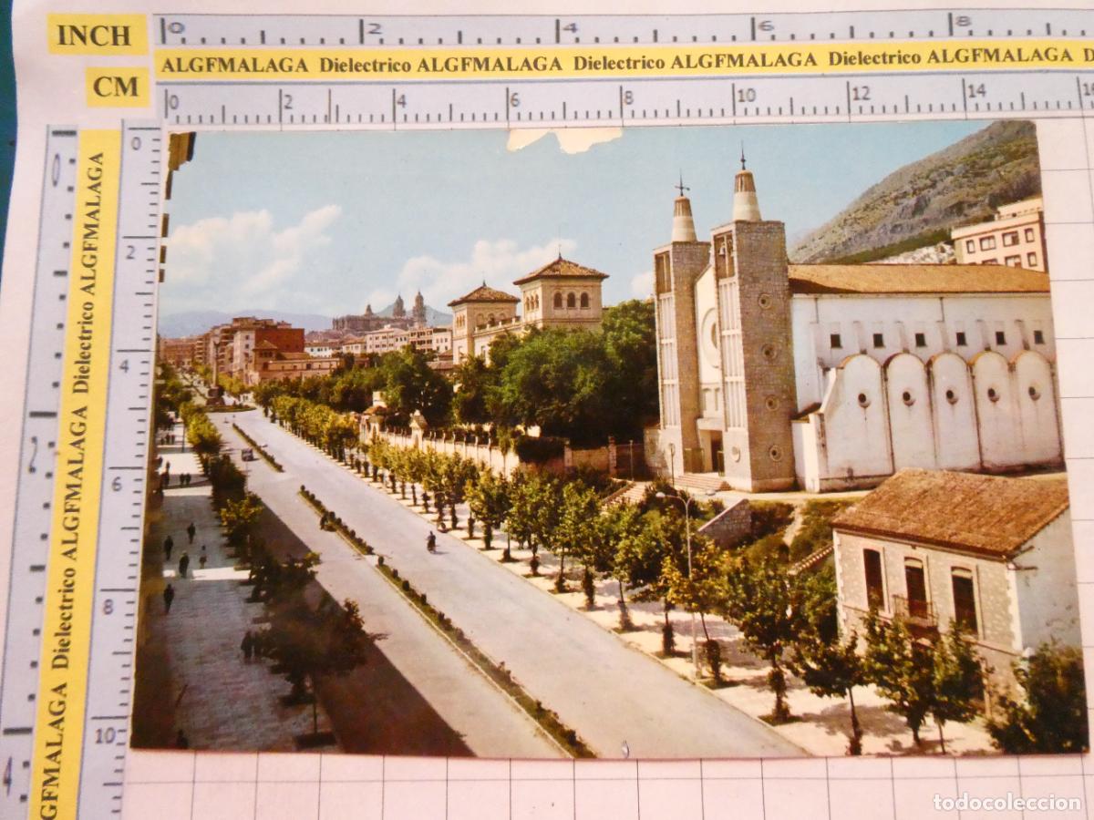 Postales: POSTAL DE JAEN. A&Ntilde;O 1963 AVENIDA DEL GENERAL&Iacute;SIMO 2012 ARRIBAS . 3992