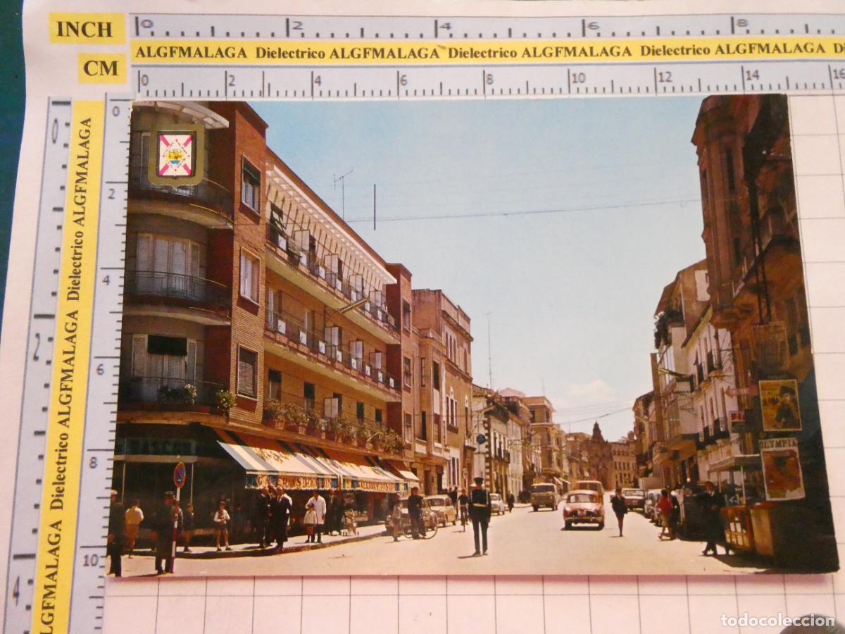Postales: POSTAL DE JAEN. A&Ntilde;O 1967. LINARES CALLE PERAL. GUARDIA POLIC&Iacute;A TR&Aacute;FICO 23 ESCUDO ORO. 4008
