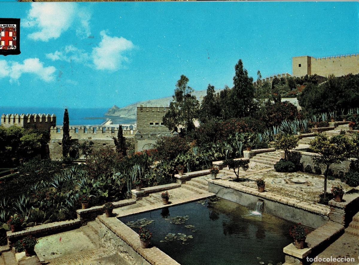 Postales: POSTAL MODERNA DE ALMERIA. JARDINES Y ESTANQUES DE LA ALCAZABA. P-ANAL-272