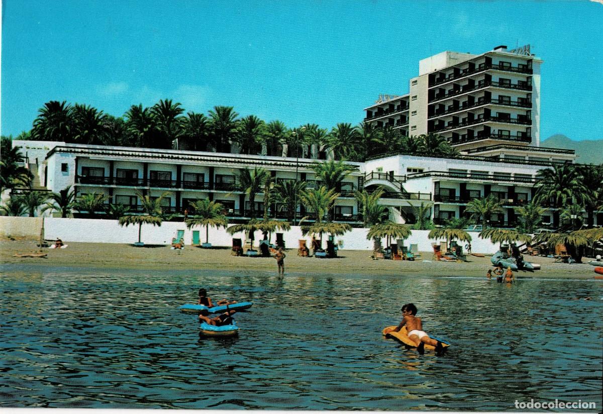 Postales: POSTAL MODERNA DE ALMERIA. AGUADULCE. PLAYA DEL HOTEL AGUADULCE. P-ANAL-295 ,4
