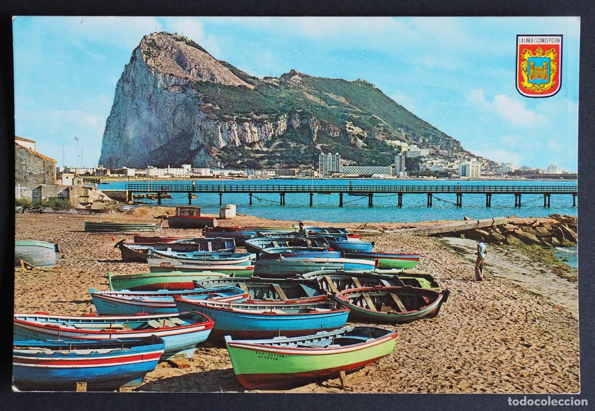 Postales: POSTAL DE LA LINEA DE LA CONCEPCI&Oacute;N EL PE&Ntilde;ON. GIBRALTAR
