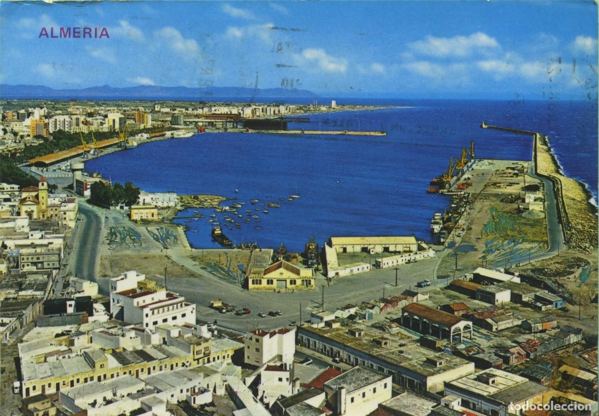 Postales: N&ordm; 74-ALMER&Iacute;A. Puerto. Circulada en 1972. EDICIONES ARRIBAS