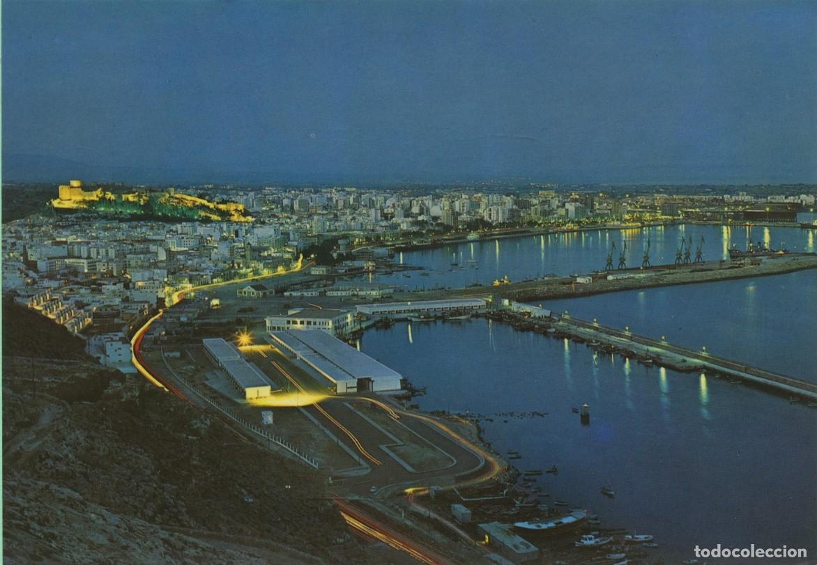 Postales: N&ordm; 92-ALMER&Iacute;A. Vista general de noche. Sin circular. EDICIONES ARRIBAS