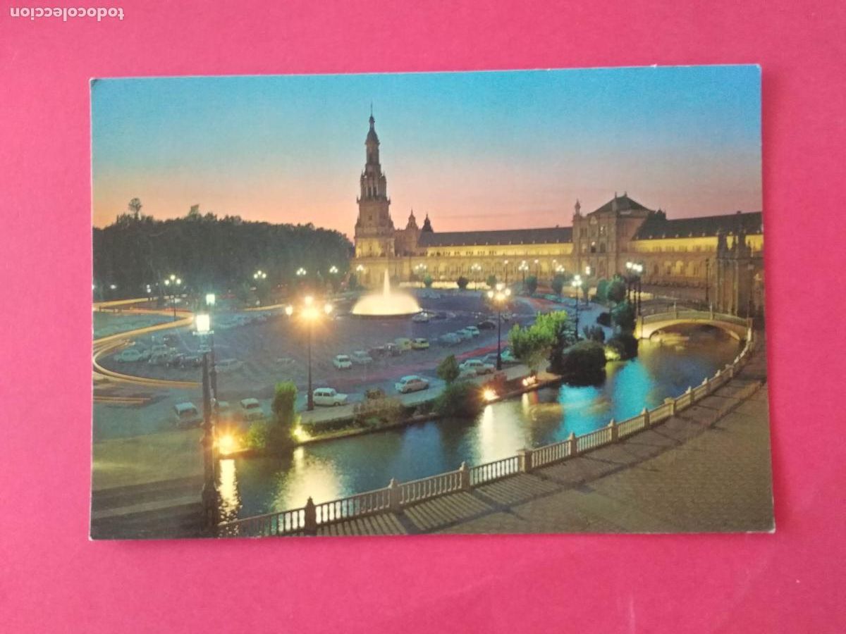 Postales: ANTIGUA TARJETA POSTAL , ANDALUCIA , SEVILLA , PLAZA DE ESPA&Ntilde;A