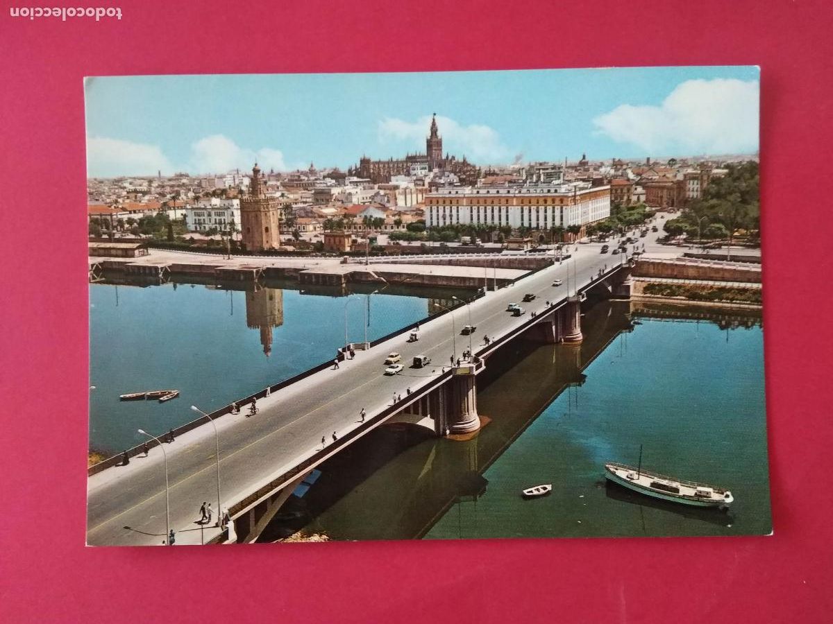 Postales: ANTIGUA TARJETA POSTAL , ANDALUCIA , SEVILLA , PUENTE DE SAN TELMO