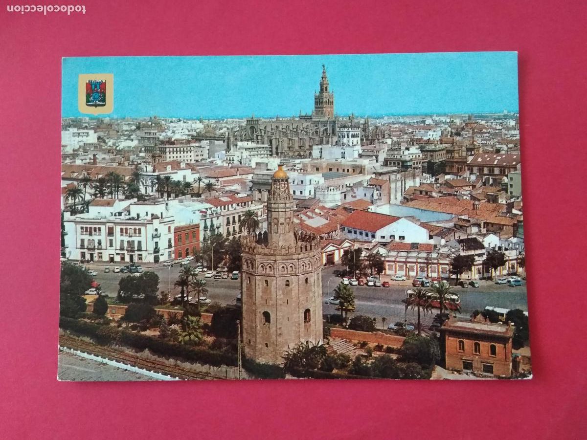 Postales: ANTIGUA TARJETA POSTAL , ANDALUCIA , SEVILLA , TORRE DEL ORO Y CATEDRAL
