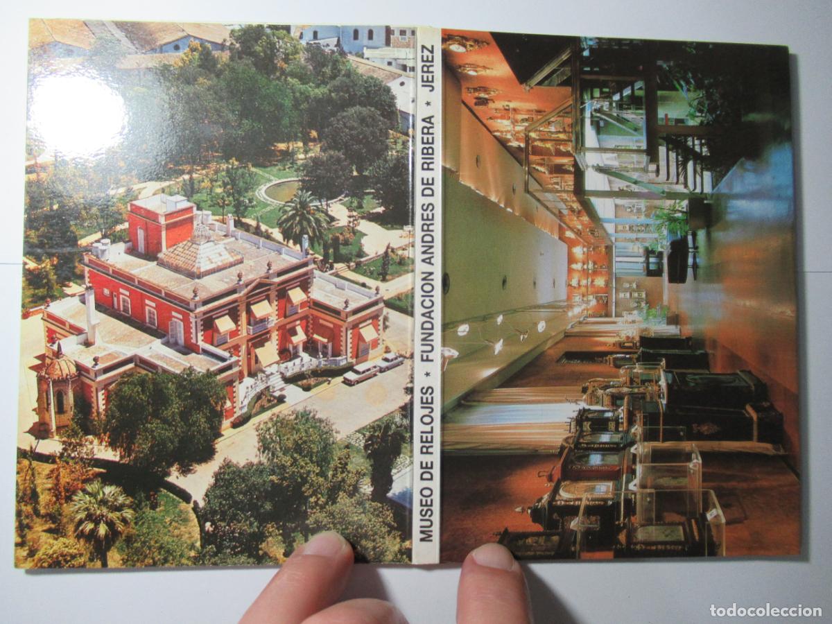 Postales: Bloc Museo de Relojes - Fundaci&oacute;n Andr&eacute;s de Ribera - Jerez - 8 postales en acorde&oacute;n Reloj