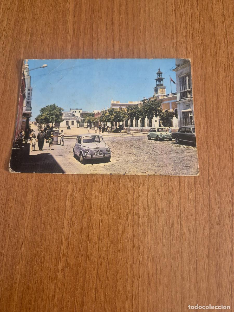 Postales: POSTAL PUERTO REAL PLAZA DE JESUS AYUNTAMIENTO ESCRITA VER FOTOS.