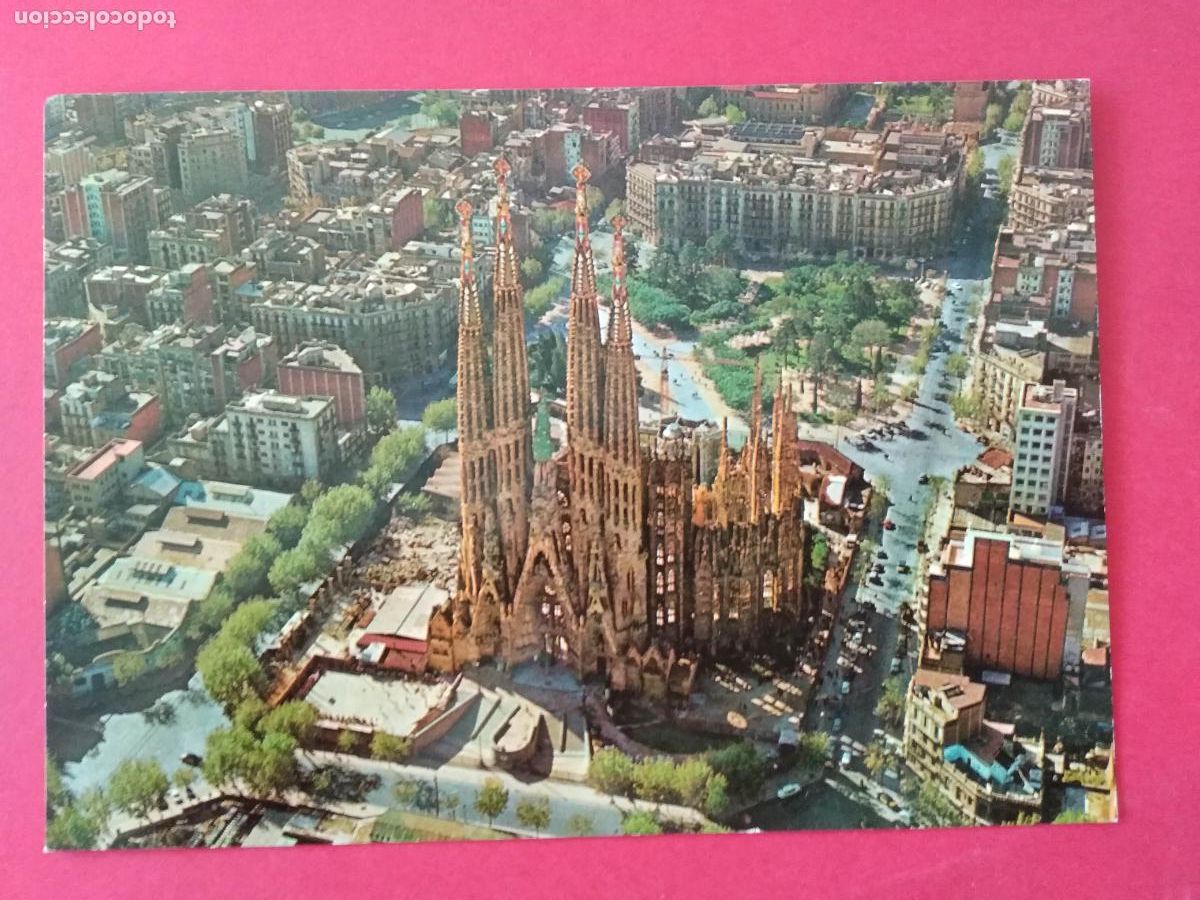 Postales: ANTIGUA TARJETA POSTAL , CATALU&Ntilde;A CATALUNYA , BARCELONA , LA SAGRADA FAMILIA