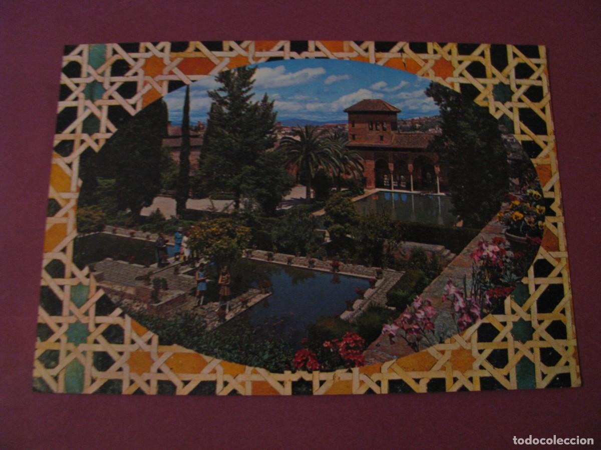 Postales: POSTAL DE GRANADA. ALHAMBRA. TORRE DE LAS DAMAS Y JARDINES DEL PARTAL. ZERKOWITZ. CIRCULADA