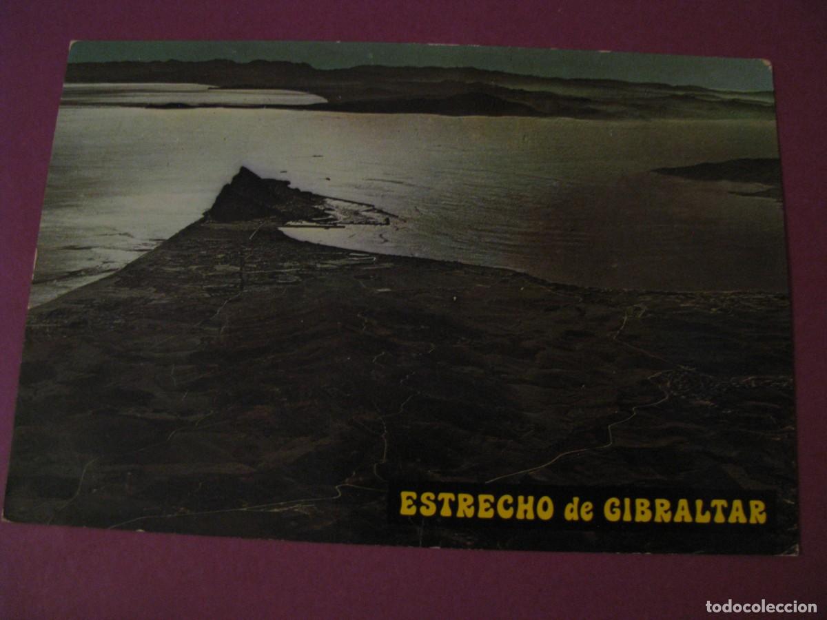 Postales: POSTAL PE&Ntilde;ON DE GIBRALTAR. VISTA GENERAL DEL ESTRECHO. GARCIA GARRABELLA 34