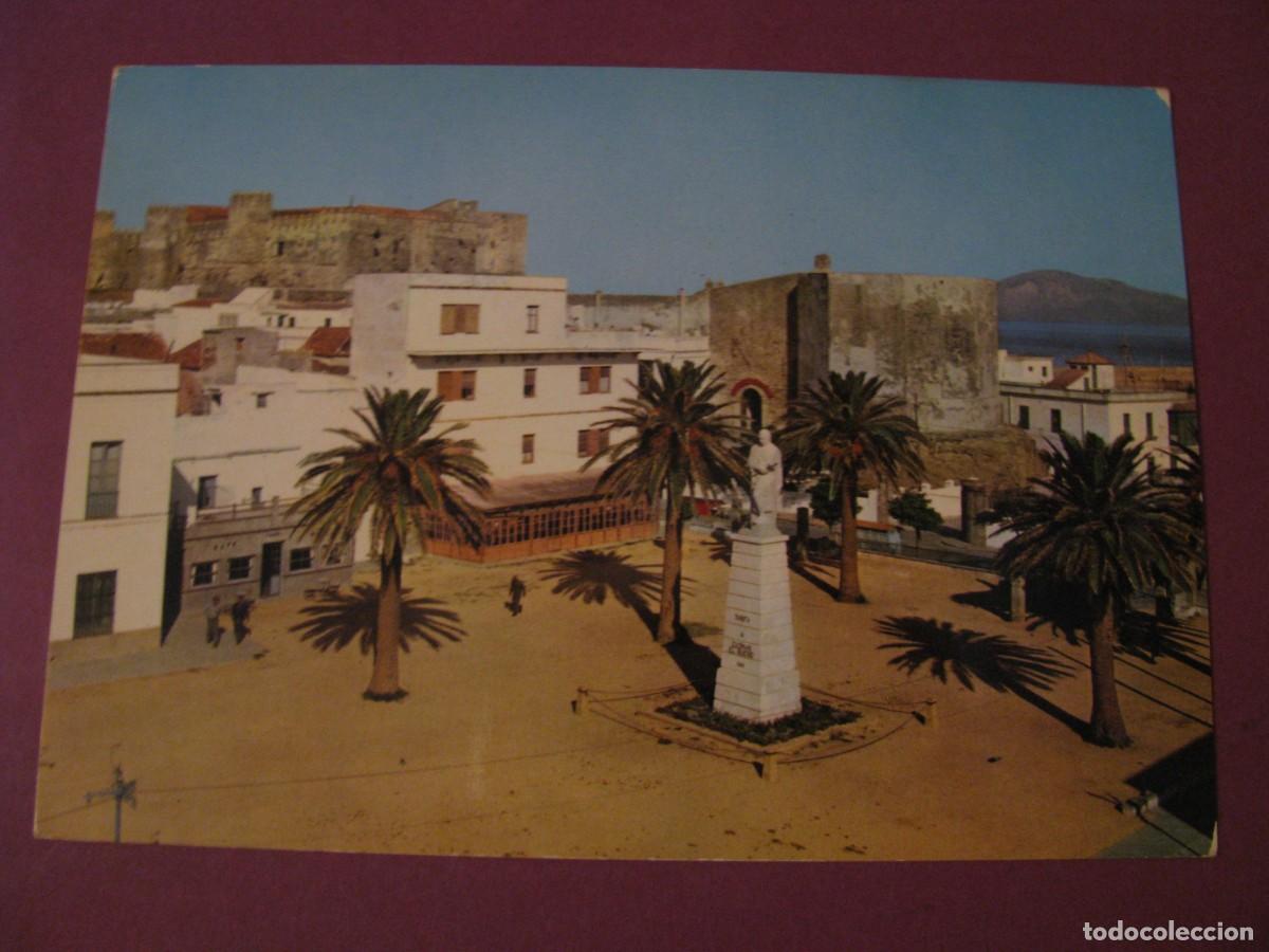 Postales: POSTAL DE TARIFA. MONUMENTO A GUZMAN EL BUENO Y CASTILLO. ARRIBAS