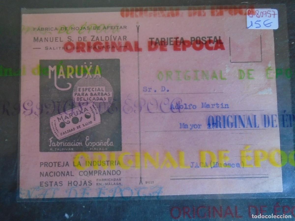 Postales: (PS-80957)TARJETA COMERCIAL DE MALAGA-FABRICA DE HOJAS DE AFEITAR MARUXA