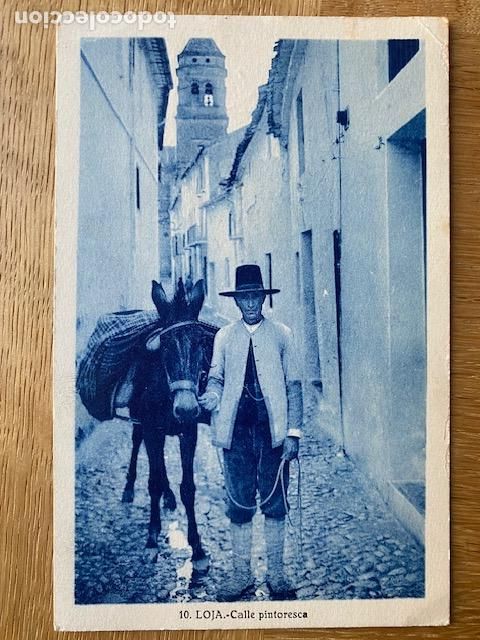Postales: Loja. Granada. N&ordm; 10. Calle pintoresca. Ed. L. Roisin. Circulada