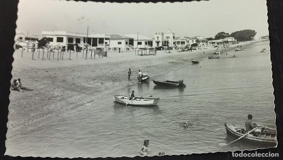 Cartes Postales: HUELVA, PLAYA DE PUNTA UMBRIA, POSTAL ANTIGUA