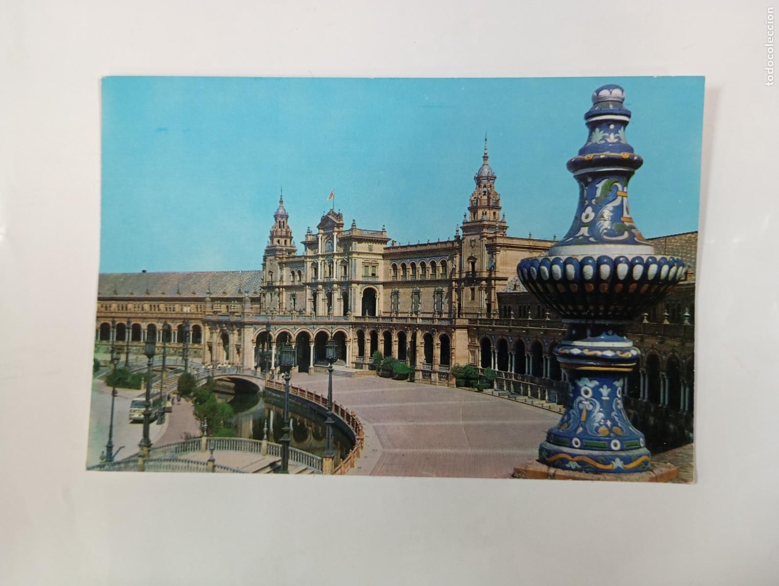 Postales: POSTAL DE SEVILLA. PLAZA DE ESPA&Ntilde;A. TDKP30Q