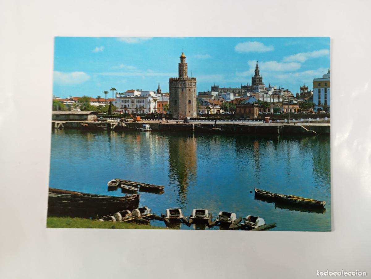 Postales: POSTAL DE SEVILLA. R&Iacute;O GUADALQUIVIR. TORRE DEL ORO. TDKP30Q