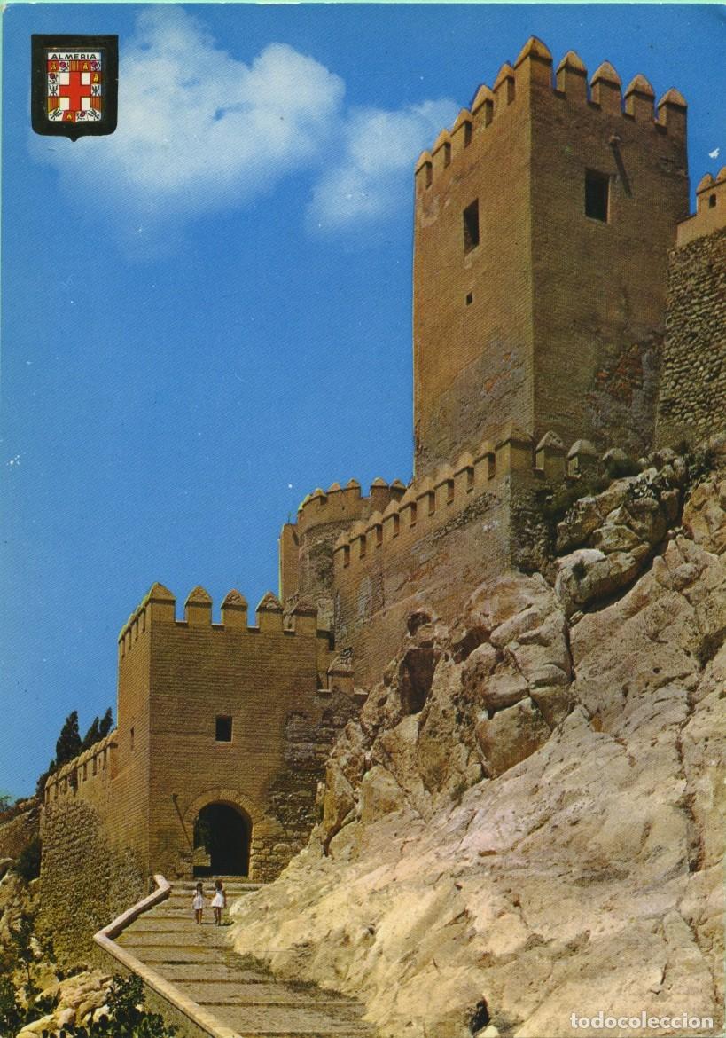 Postales: N&ordm; 2-ALMER&Iacute;A. La Alcazaba. Primera colecci&oacute;n de castillos y fortalezas. Sin circular. ED. COMERCIAL