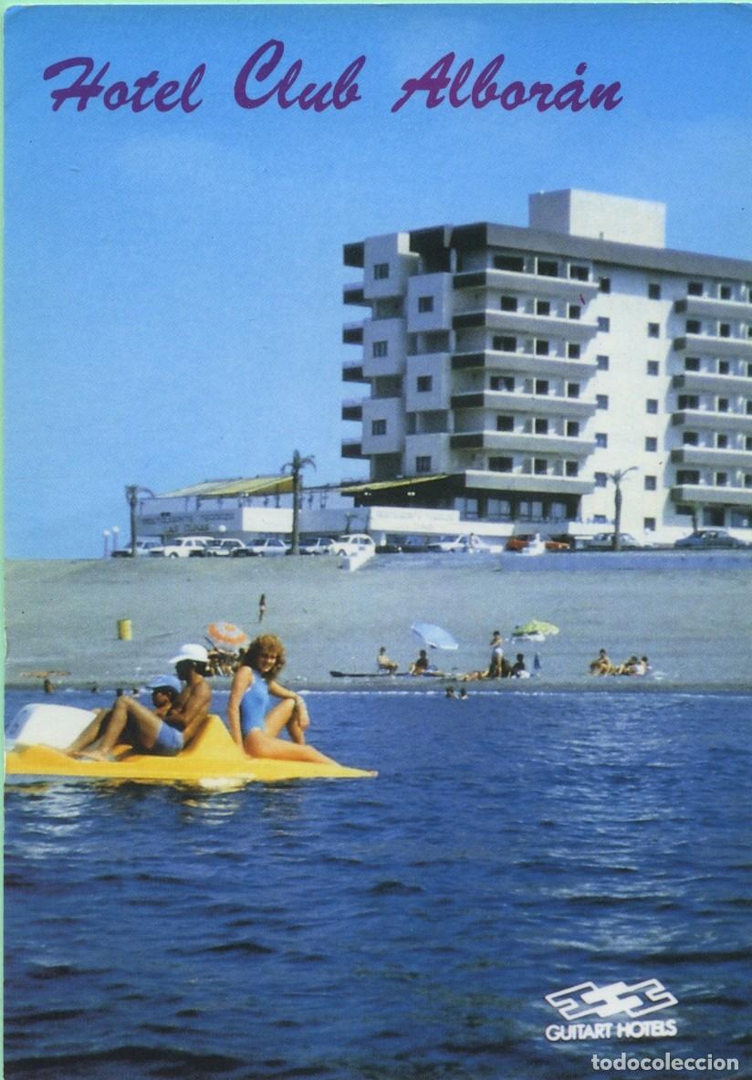 Postales: ALMER&Iacute;A. Playa de Retamar. Hotel Club Albor&aacute;n. Sin circular. EDICIONES ARRIBAS