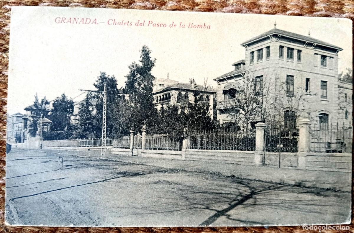Postales: GRANADA - CHALETS DEL PASEO DE LA BOMBA - ED. SOGENIOLA - Foto 1