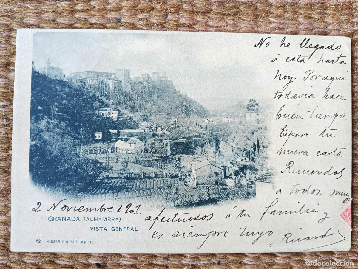 Postales: GRANADA - ED. HAUSER Y MENET - CIRCULADA DESDE GRANADA A PALMA DE MALLORCA