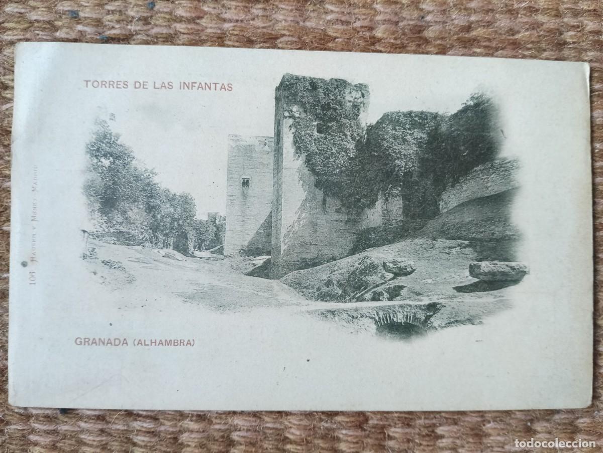 Postales: GRANADA - ALHAMBRA, TORRES DE LAS INFANTAS - ED. HAUSER Y MENET