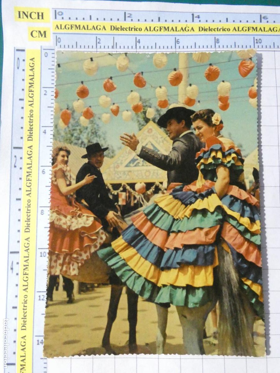 Postales: POSTAL DE SEVILLA. A&Ntilde;OS 50 FERIA DE ABRIL. LITO. ROMERO. 442
