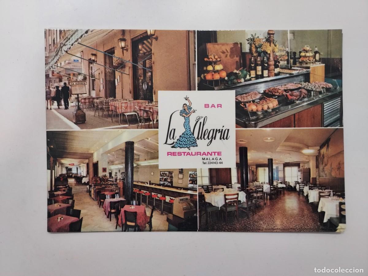 Postales: POSTAL MALAGA RESTAURANTE LA ALEGRIA. S/C. FOTO LEIVA