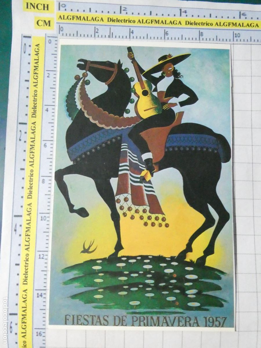 Postales: POSTAL DE SEVILLA. A&Ntilde;O 1989. CARTEL DE LAS FERIAS FIESTAS PRIMAVERA SEMANA SANTA 1957. 449