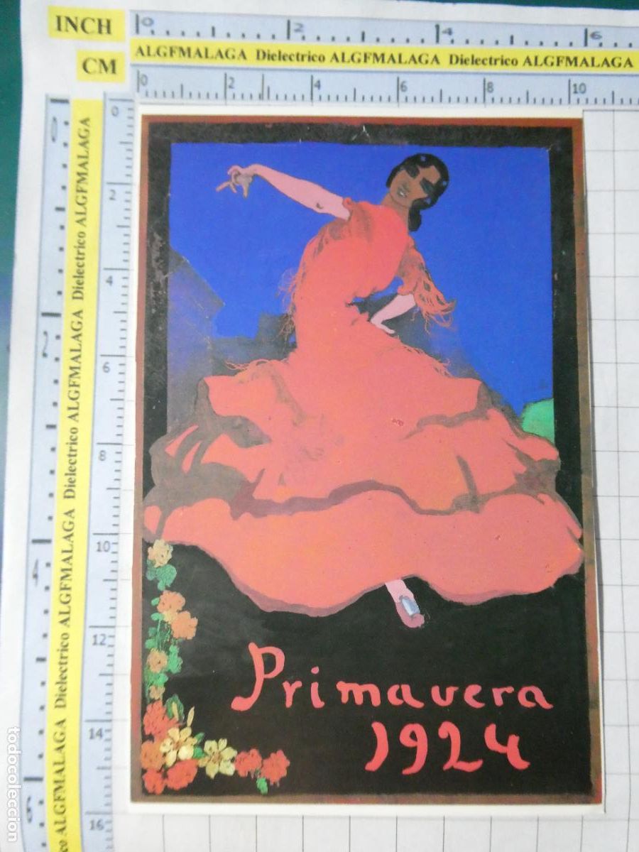 Postales: POSTAL DE SEVILLA. A&Ntilde;O 1989. CARTEL DE LAS FERIAS FIESTAS PRIMAVERA SEMANA SANTA 1924. 450