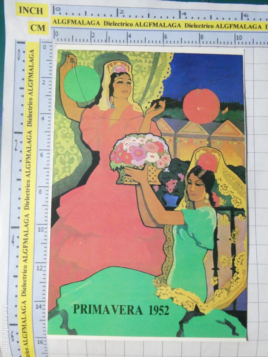 Postales: POSTAL DE SEVILLA. A&Ntilde;O 1989. CARTEL DE LAS FERIAS FIESTAS PRIMAVERA SEMANA SANTA 1952. 452