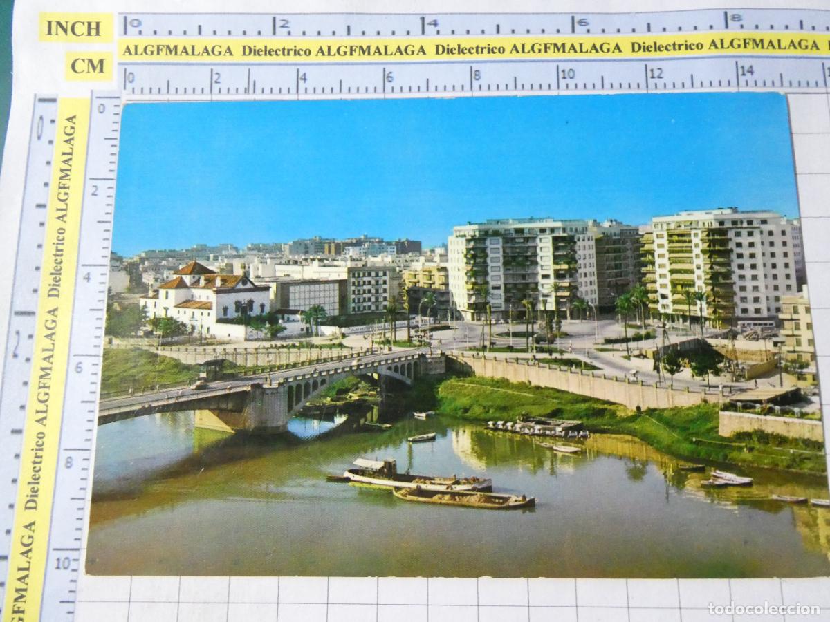 Postales: POSTAL DE SEVILLA. A&Ntilde;O 1958. PLAZA CUBA PUENTE SAN TELMO. 463