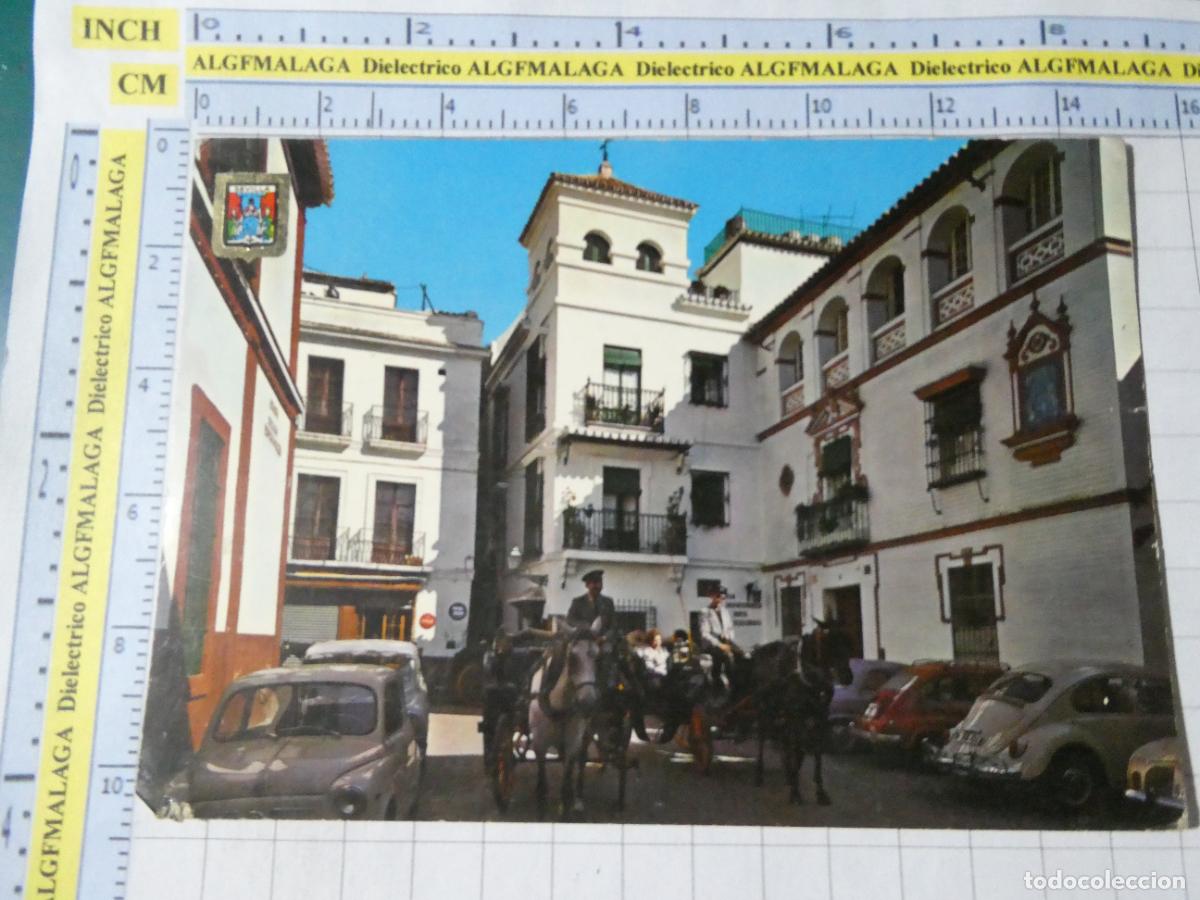 Postales: POSTAL DE SEVILLA. A&Ntilde;O 1967. PLAZA VENERABLES. SEAT 600 VOLKSWAGEN ESCARABAJO, COCA COLA. 467&Ccedil;