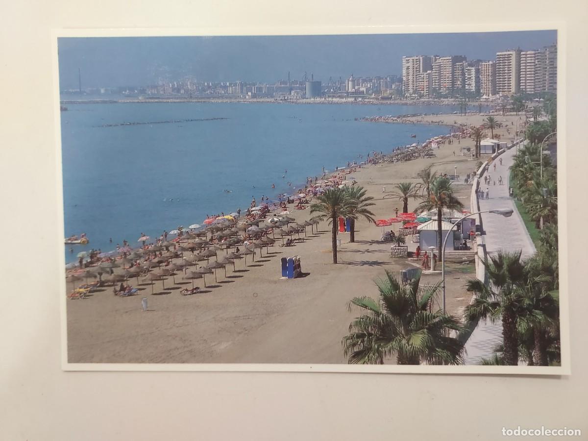 Postales: POSTAL MALAGA PASEO MARITIMO Y PLAYAS. S/C. AYUNTAMIENTO, AREA DE TURISMO
