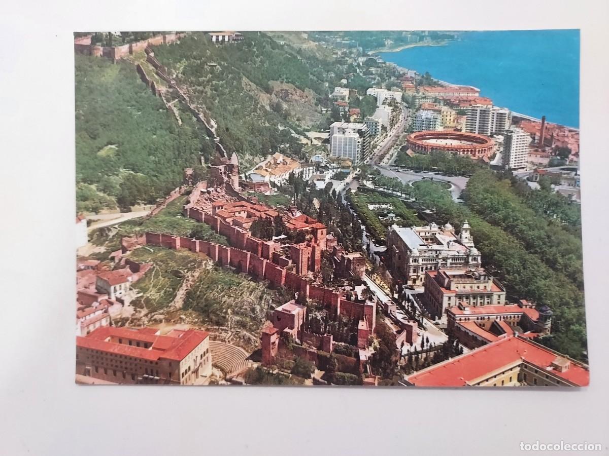Postales: POSTAL MALAGA ALCAZABA Y GIBRALFARO. CIRCULADA. 1976. FOTO ANTONIO. Malagueta