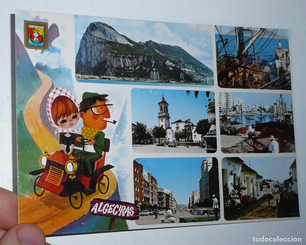 Postales: Postal Algeciras C&aacute;diz N&ordm; 63 Diversos aspectos. Circulada en 1987.
